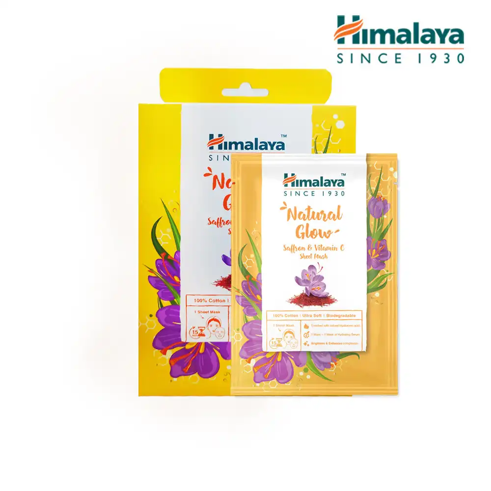 【Himalaya 喜馬拉雅】番紅花煥采亮膚面膜30ml (10片/盒)